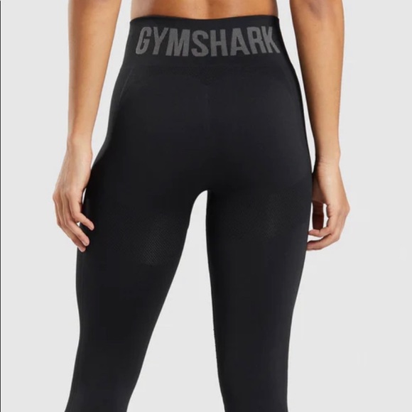 GYMSHARK Flex High Waisted Black Leggings- Medium - Picture 7 of 9